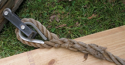 Splice on climbing rope